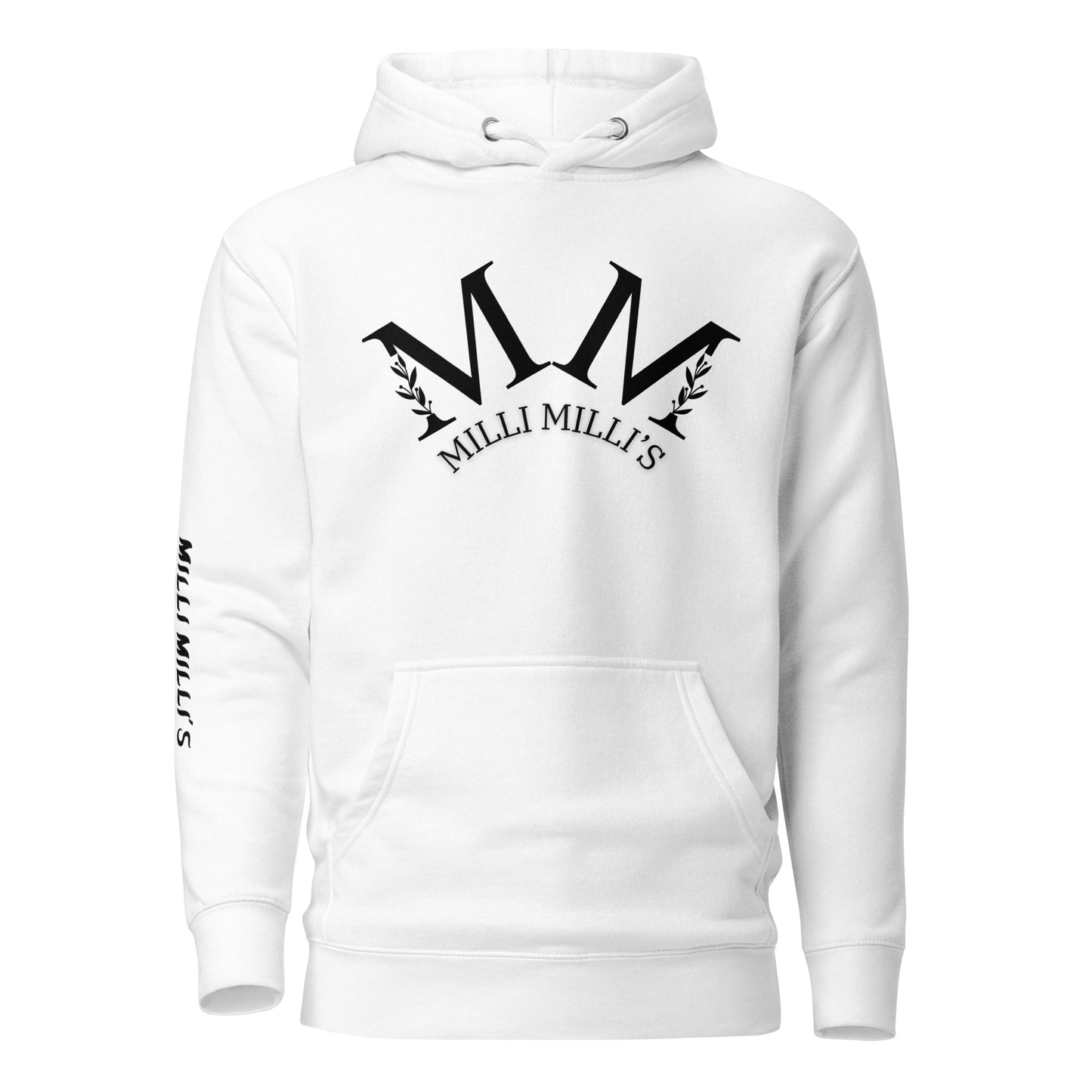 ein weißer Hoodie mit den Worten millmillies darauf gedruckt