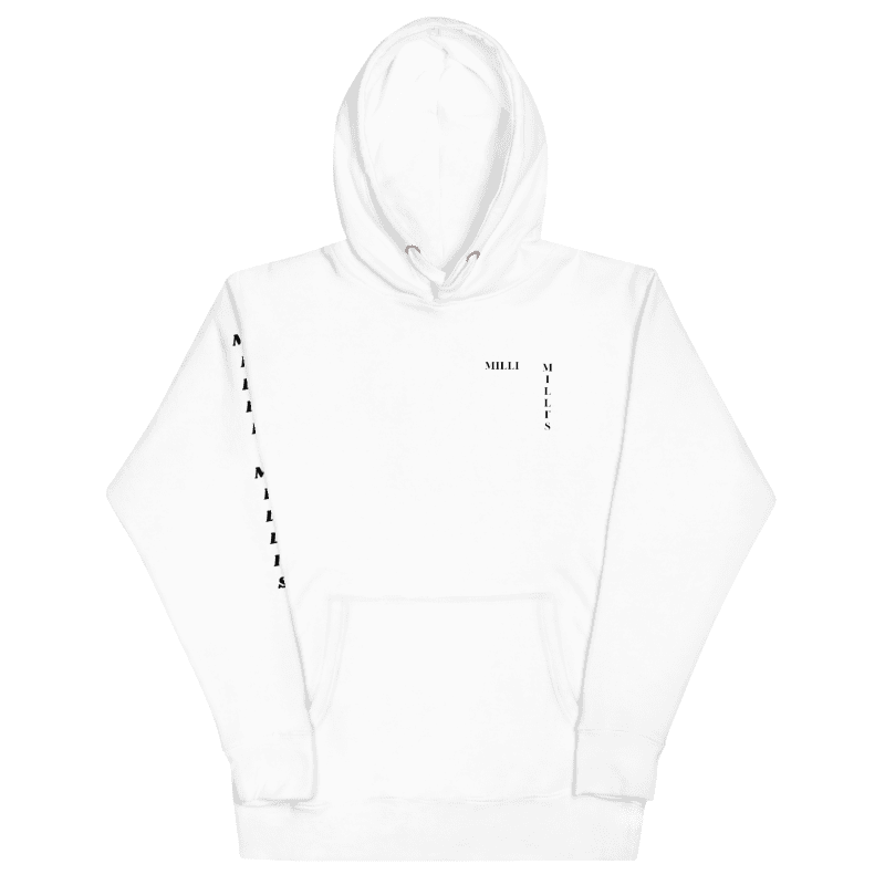 ein weißer Hoodie mit den Worten 'ich liebe dich' darauf geschrieben