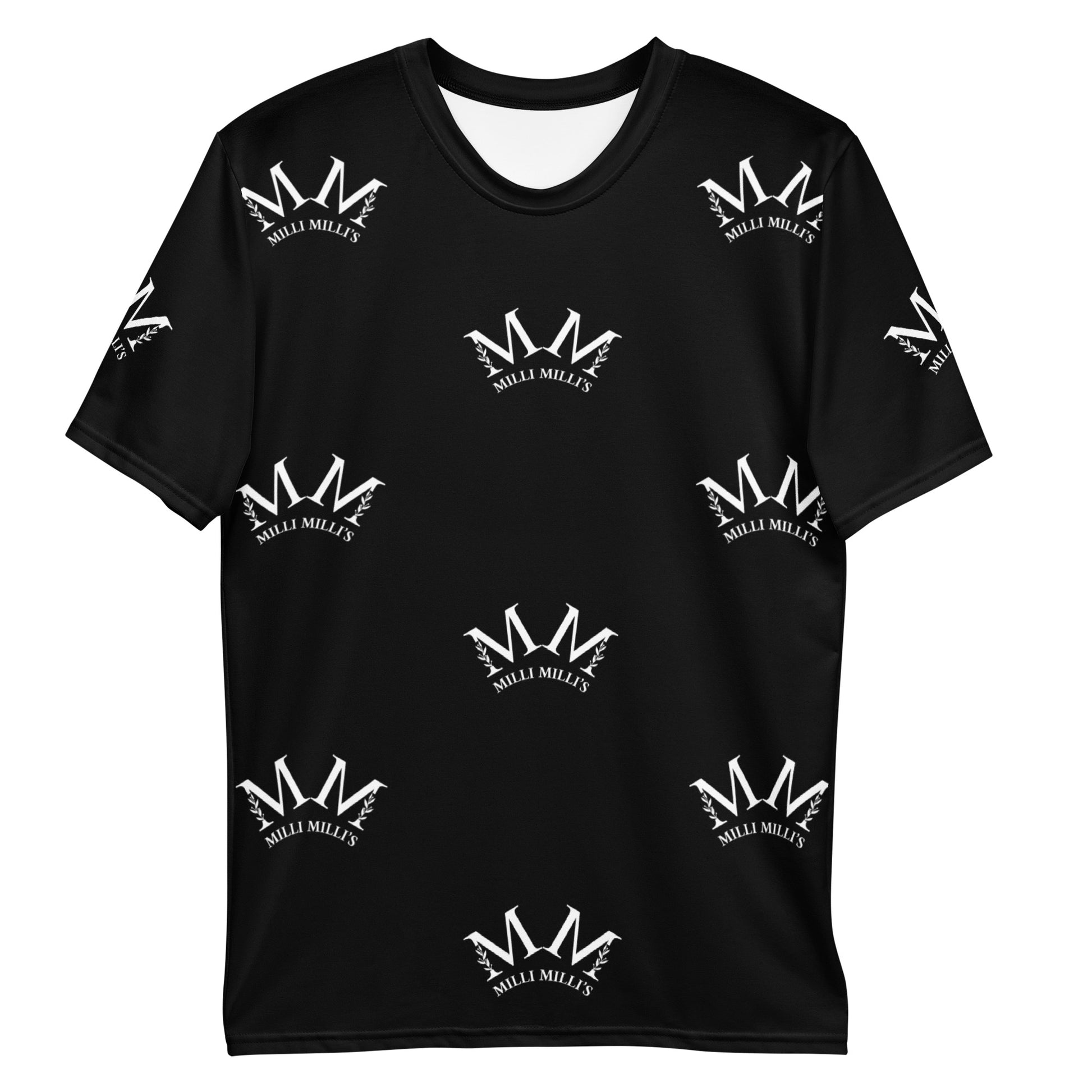 ein schwarzes T-Shirt mit einer Krone darauf