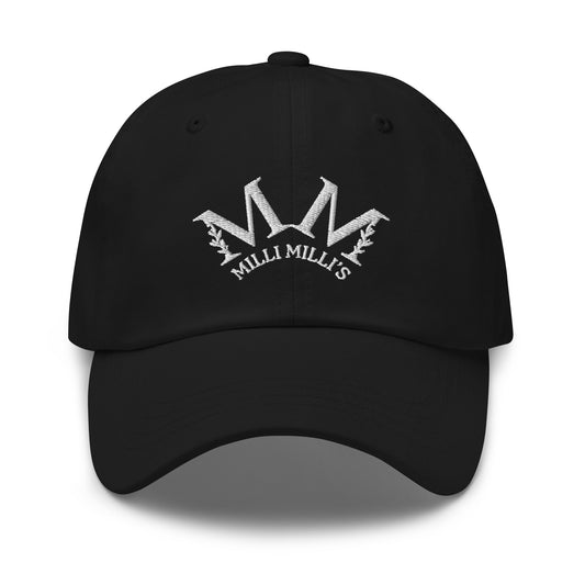 eine schwarze Mütze mit dem M M M M M M M M M M M