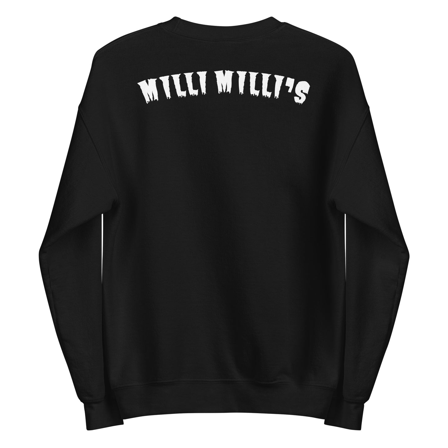 ein schwarzer Pullover mit weißer Aufschrift, die 'wilde Hügel' sagt