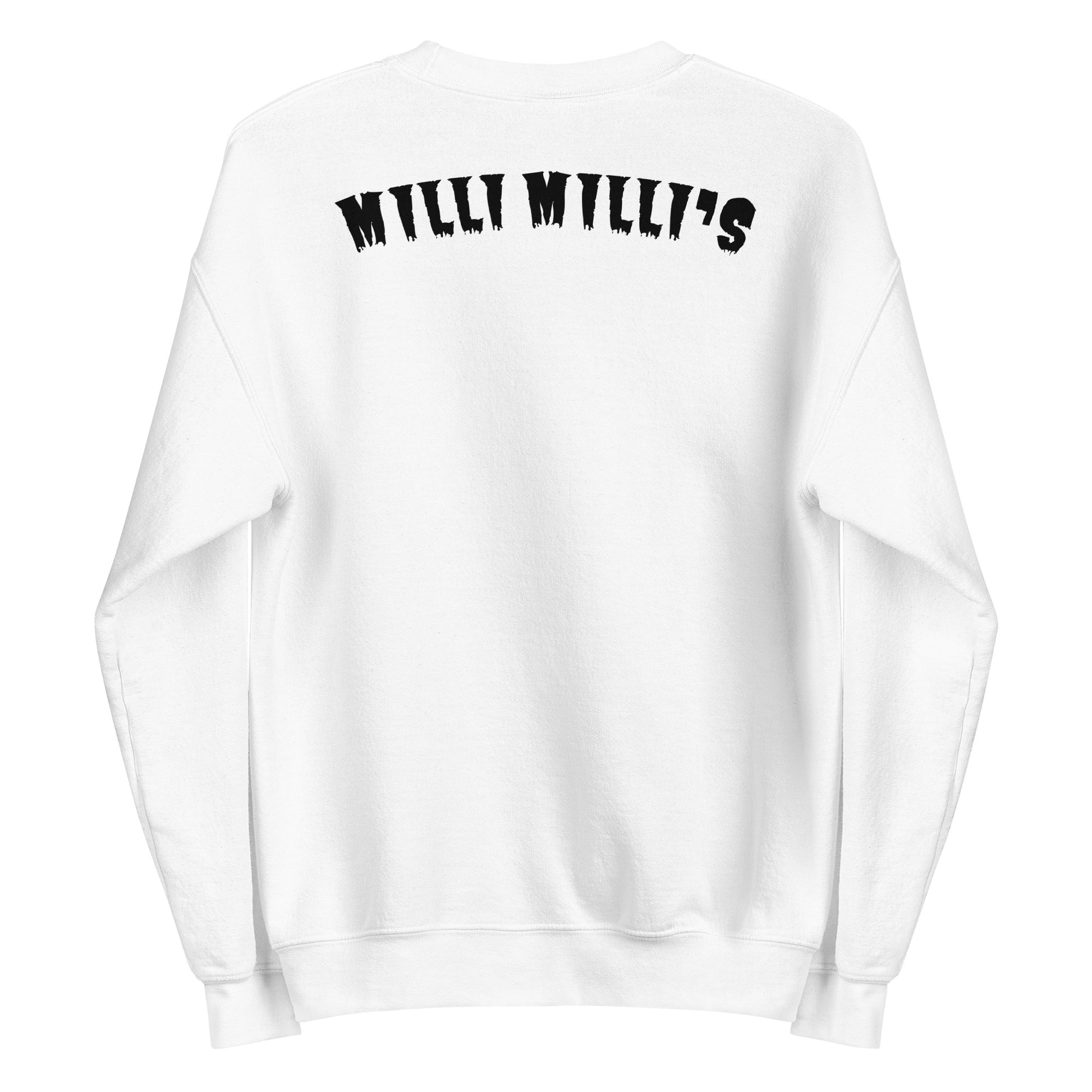 ein weißer Sweatshirt mit den Worten Millu Willis darauf gedruckt
