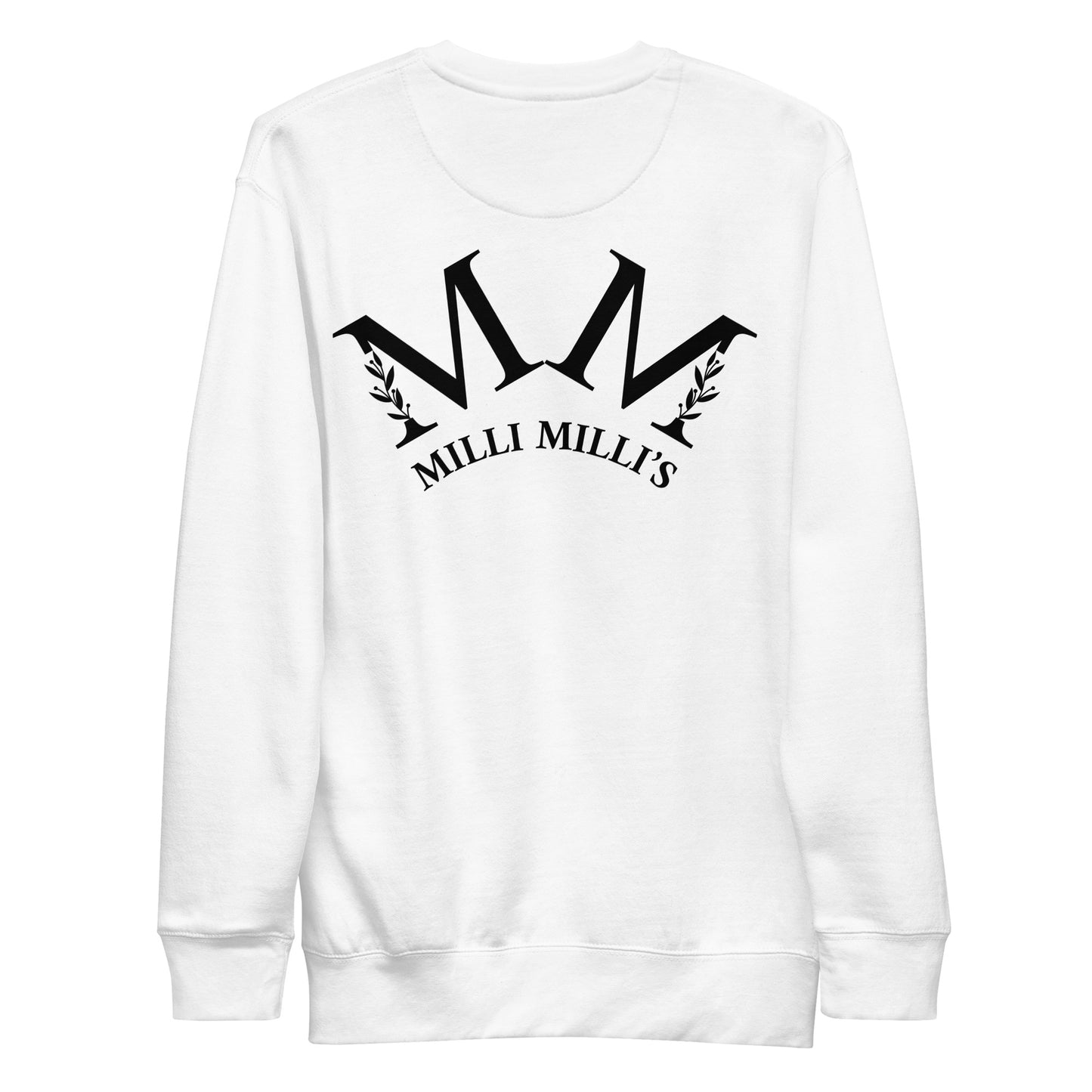 ein weißer Pullover mit den Worten Milli Millis darauf